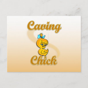 Carte Postale Caving Chick