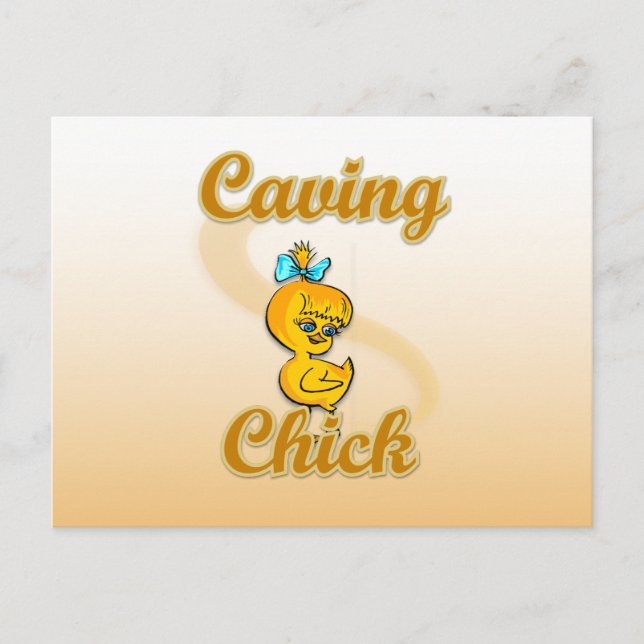 Carte Postale Caving Chick (Devant)