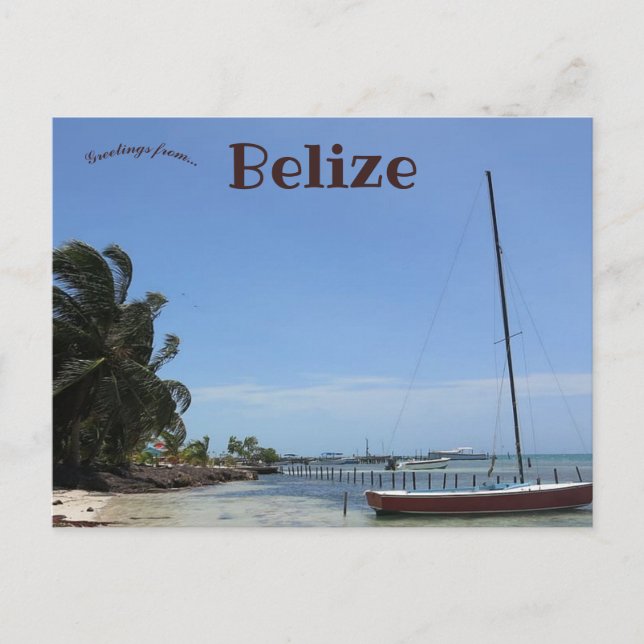 Carte Postale Caye Caulker Belize (Devant)