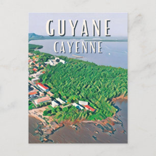 Carte Postale Cayenne Photo Vintage