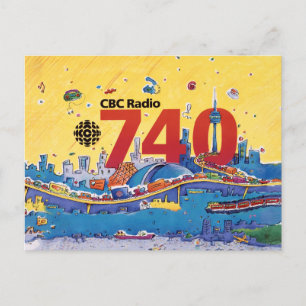 Carte Postale  CBC Radio 740 - Habillage promotionnel (1980)