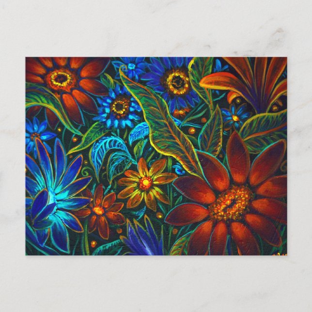 Carte Postale CBjork Avatar Floral Design (Devant)