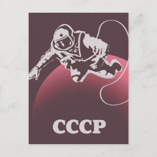 Carte Postale CCCP Cosmonaut