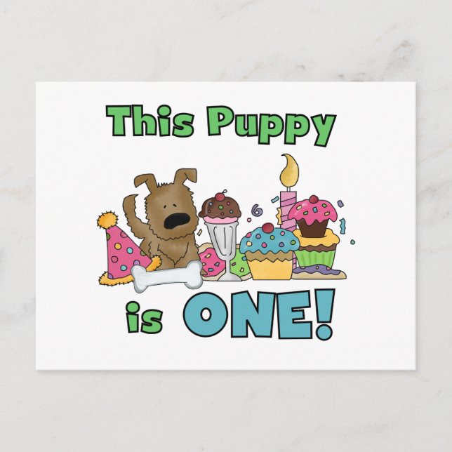 Carte Postale Ce chiot est un tee-shirt et un cadeau (Devant)