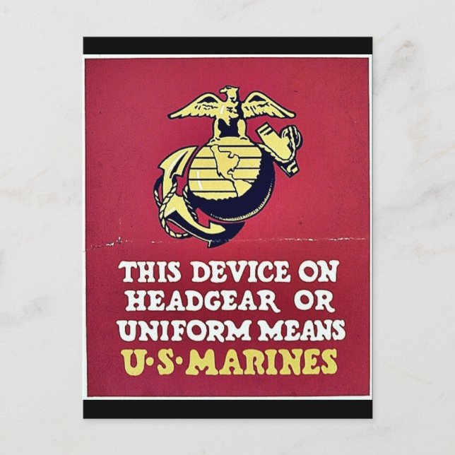 Carte Postale Ce Dispositif Sur Le Casque Ou Les Moyens Uniforme (Devant)