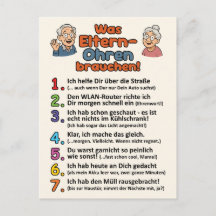 Carte postale « Ce dont les oreilles des parents o