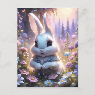 Carte Postale Ce lapin magique est tellement adorable, et très é