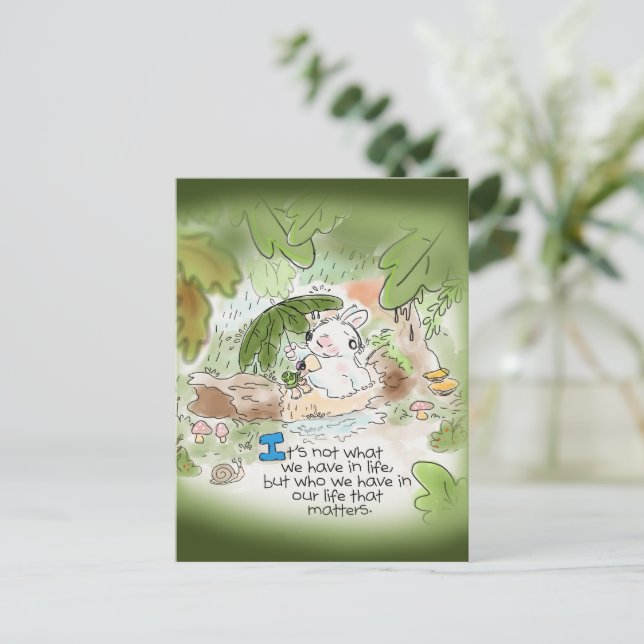 Carte Postale Ce n'est pas ce que nous avons dans la vie (Debout devant)