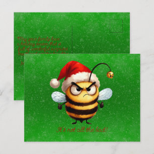 Carte Postale Ce n'est pas que cette mauvaise abeille grincheuse