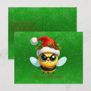 Carte Postale Ce n'est pas que cette mauvaise abeille grincheuse
