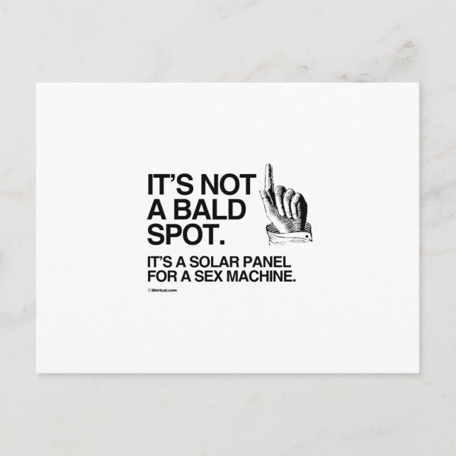 CARTE POSTALE CE N'EST PAS UN BALD SPOT (Devant)