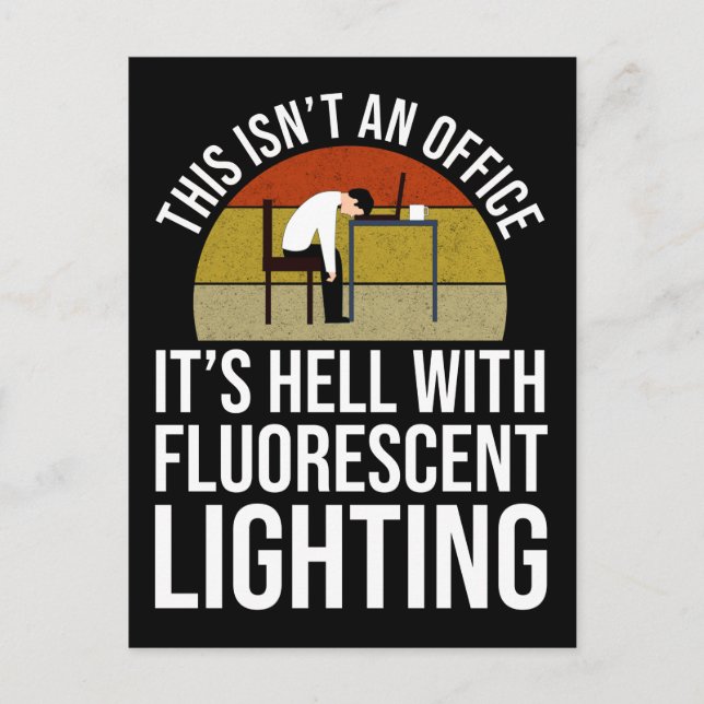 Carte Postale Ce n'est pas un bureau - C'est l'enfer (Devant)