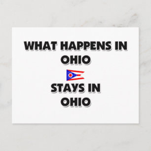 Carte Postale Ce Qui Se Passe Dans OHIO Reste Là