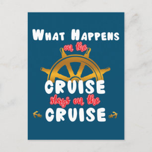 Carte Postale Ce qui s'est passé sur la croisière reste sur la c
