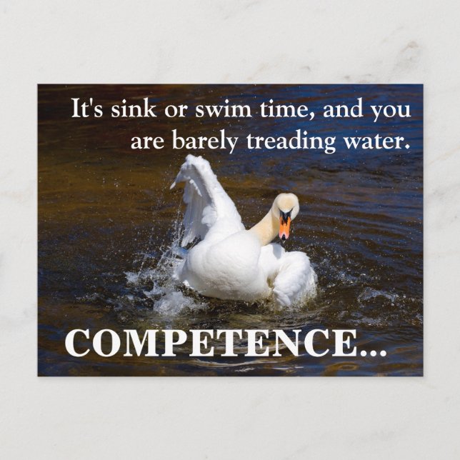 Carte Postale Ce travail ne semble pas être à votre service (Devant)