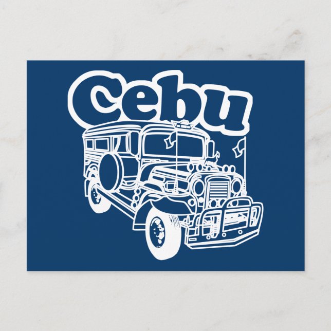 Carte Postale Cebu Jeepney (Devant)