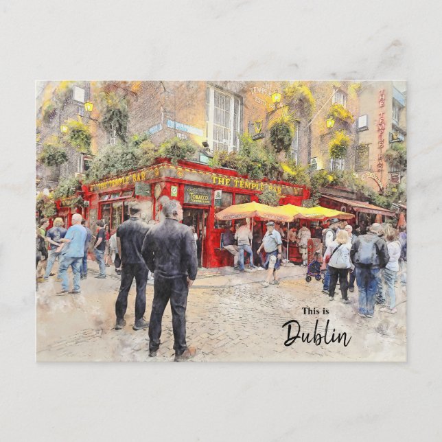 Carte Postale Ceci est Dublin-Irlande (Devant)
