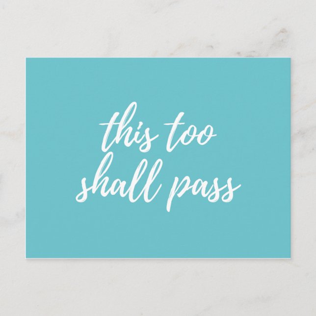 Carte Postale ceci trop passera (Devant)