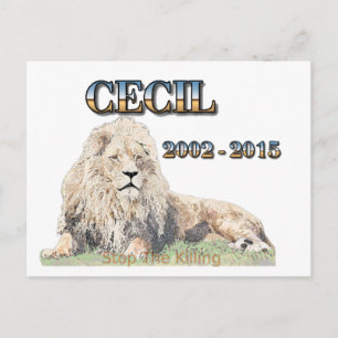 Carte Postale Cecil Le Lion