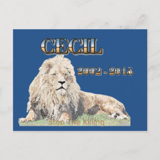 Carte Postale Cecil Le Lion