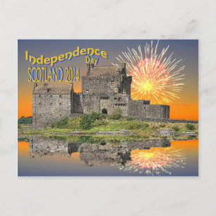 Carte postale célébrant l'indépendance de l'Écosse