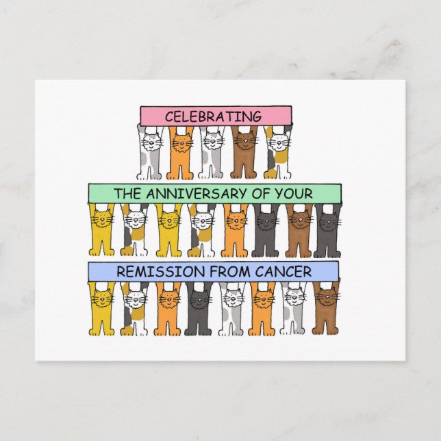 Carte Postale Celebrating the Anniversary of Cancer Remission. (Devant)