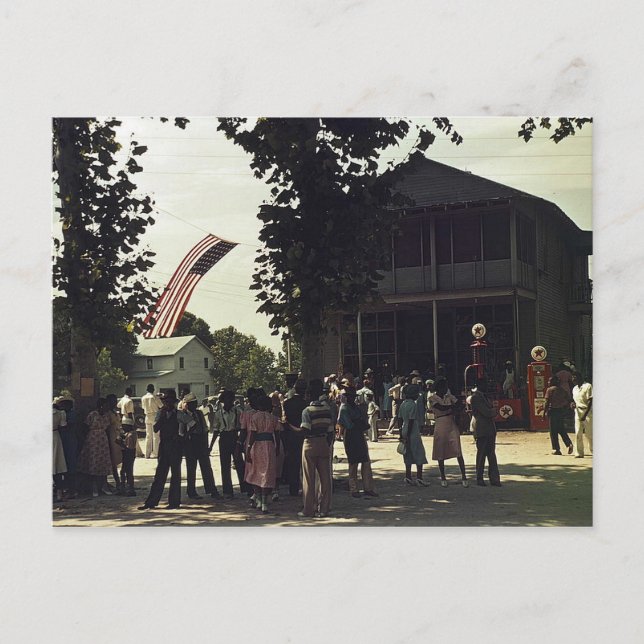 Carte Postale Célébration 4 juillet afro-américaine (Devant)