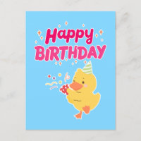 Célébration d'ANNIVERSAIRE Mignonne Kawaii Poussin