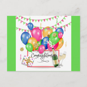 Carte Postale Célébration de félicitations