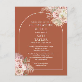 Carte Postale Célébration de la vie avec arche en herbe des Pamp