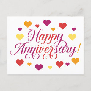 Carte Postale Célébration de l'amour : Joyeux Anniversaire