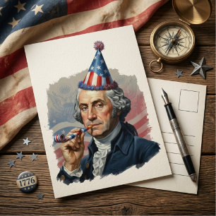 Carte Postale Célébration drôle et patriotique du 4 juillet