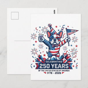 Carte Postale Célébration du 250e anniversaire des États-Unis Fr