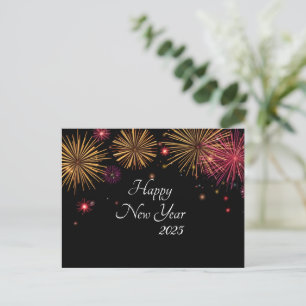 Carte Postale Célébration du feu d'artifice de la Saint-Sylvestr