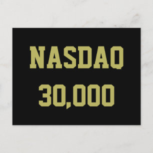Carte Postale Célébration du NASDAQ à 30 000 points en Bourse