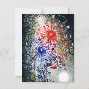 Carte Postale Célébration du quatre juillet