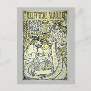 Carte Postale Célèbre Art Nouveau néerlandais