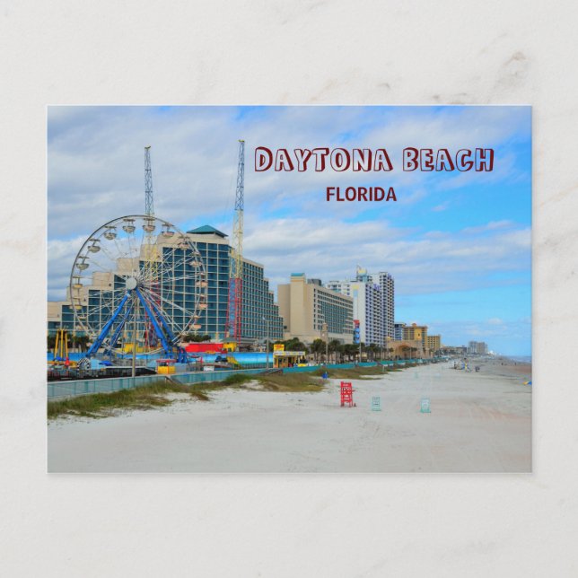 Carte Postale Célèbre Daytona Beach Floride (Devant)