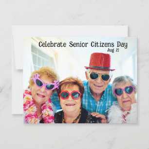 Carte Postale Célébrer la Journée des seniors