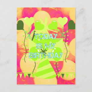 Carte Postale Célébrer Mes Bénédictions Joyeuses d'Anniversaire