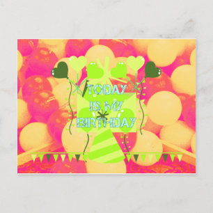 Carte Postale Célébrer Mes Bénédictions Joyeuses d'Anniversaire