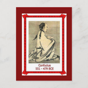 Carte Postale Célèbres gens, Confucius, 551-479BC