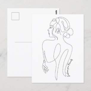 Carte Postale Célébrez la femme en vous - Embrassez votre fémini