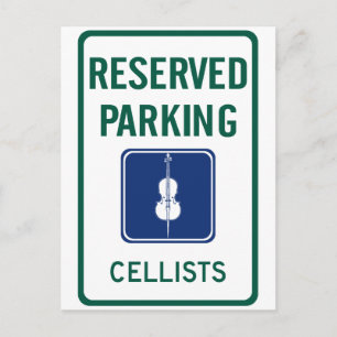 Carte Postale Cellists Parking