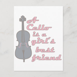 Carte Postale Cello Girl