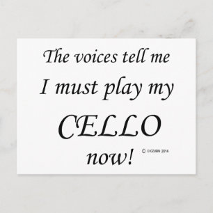 Carte Postale Cello Voices dit qu'il faut