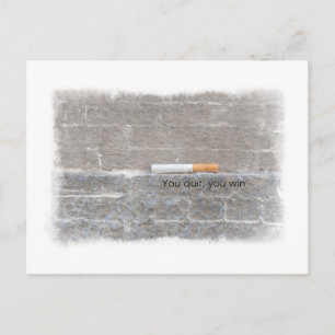 Carte Postale Celui Qui Abandonne Gagne Anti-Tabac Dernière Ciga