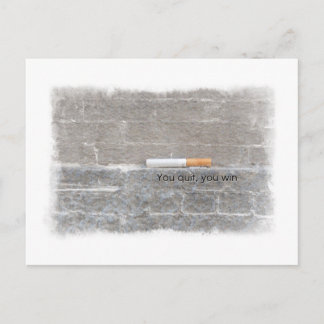 Carte Postale Celui Qui Abandonne Gagne Anti-Tabac Dernière Ciga