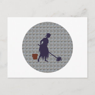 Carte Postale Cendrillon charwoman Cendrillon