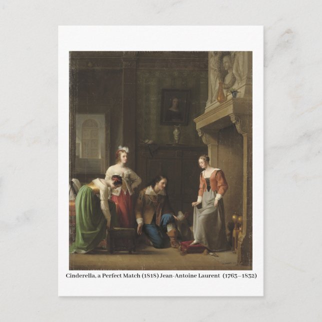 Carte Postale Cendrillon, une parfaite allumette (1818) (Devant)